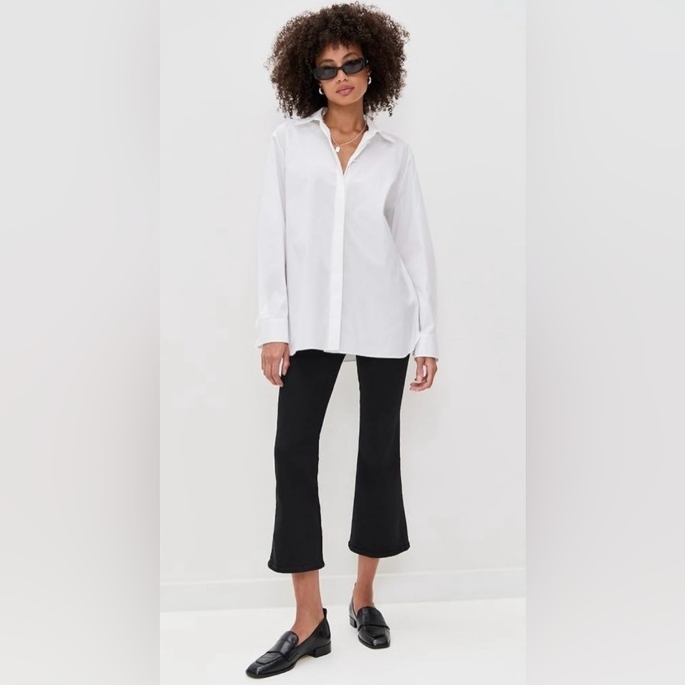 FRAME Jetset Crop Mini Boot Pintuck Jeans in Black